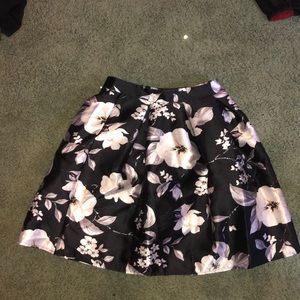 Ever worn black floral skirt